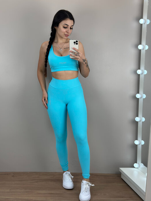 CALÇA LEGGING AZUL COLCCI SPORT