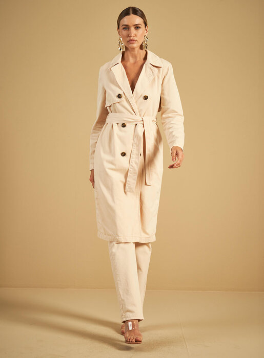 CASACO FEM TRENCH COAT SARJA SOMMER