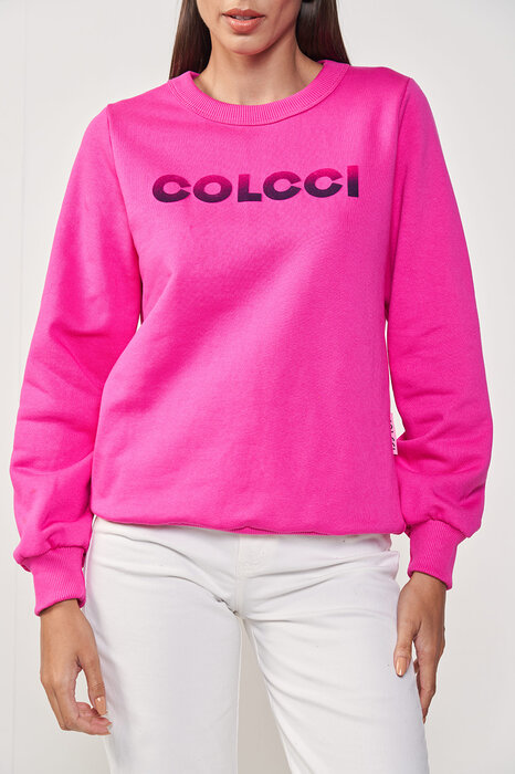 BLUSAO MOLETOM COLCCI FEMININO LOGO VELUDO