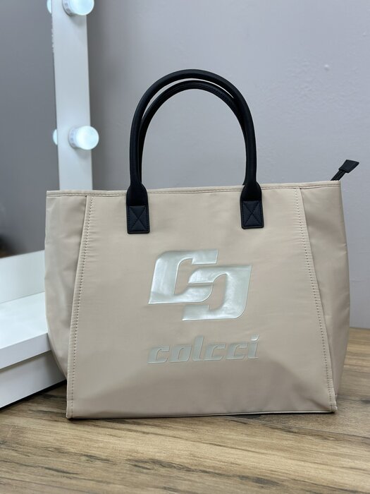 BOLSA SHOPPING BAG NYLON COLCCI OFF WHITE