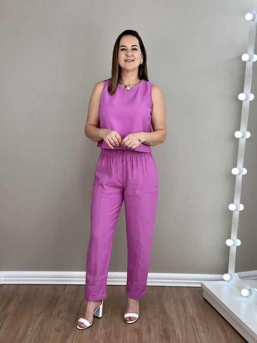 CONJUNTO FEMININO LUIZA REGATA/CALCA BELLABRUM