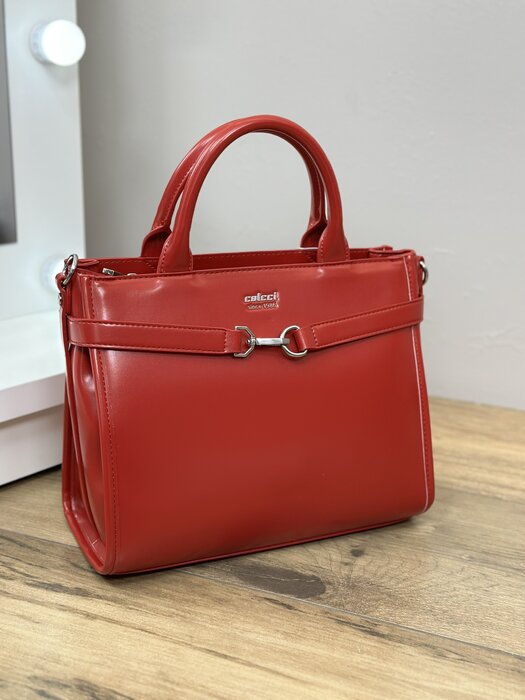 BOLSA FEMININA TOTE BOX COLCCI VERMELHO