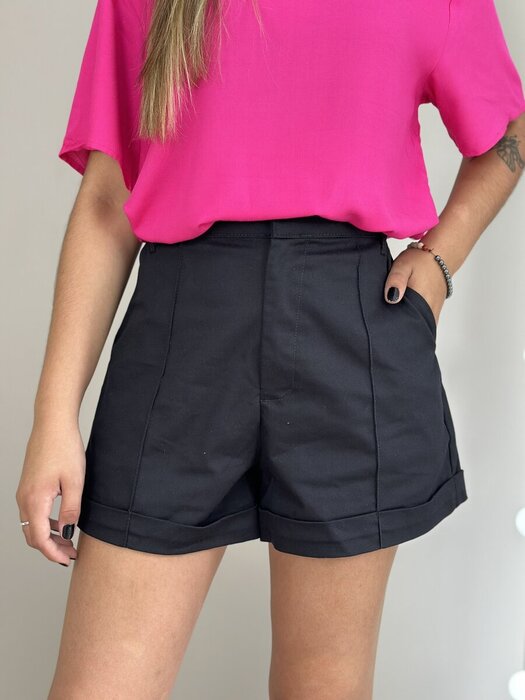 SHORTS FEMININO SARJA COM ELASTANO SOMMER PREGA