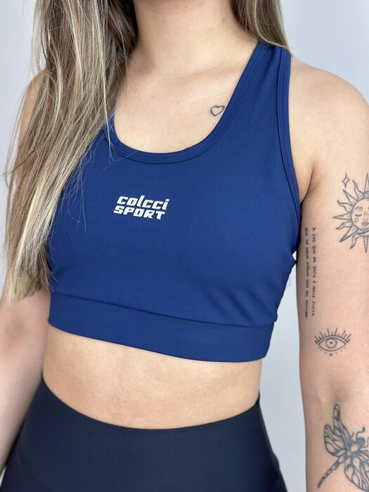 TOP FITNESS LOGO EMBORRACHADA PRATA COLCCI SPORT