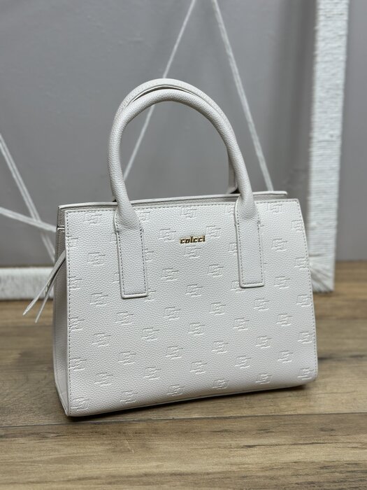 BOLSA FEMININA TOTE G GRAVAÇÃO COLCCI OFF WHITE