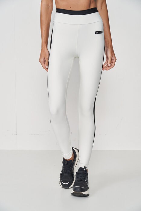 LEGGING FITNESS CÓS SCULPT FAIXA PRETA LATERAL COLCCI SPORT OFF SHELL