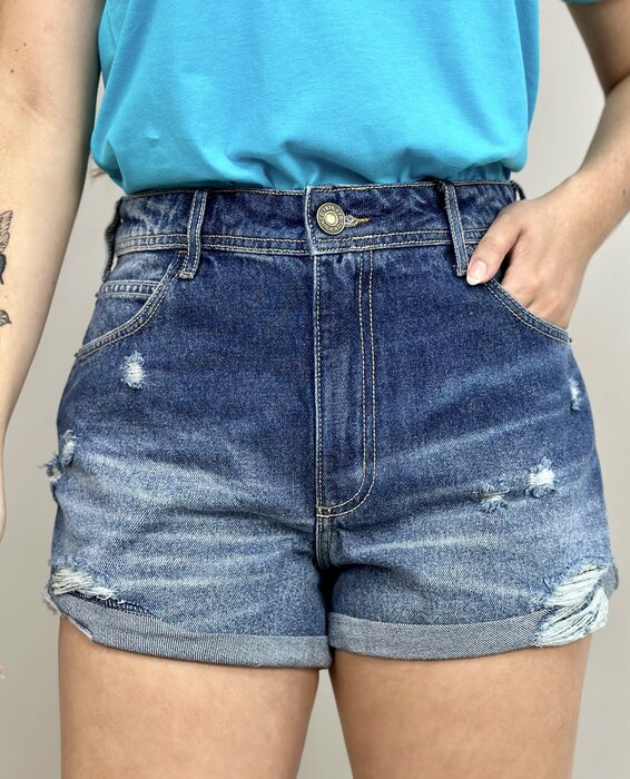 SHORTS JEANS FEMININO ARINE DOBRA TRITON