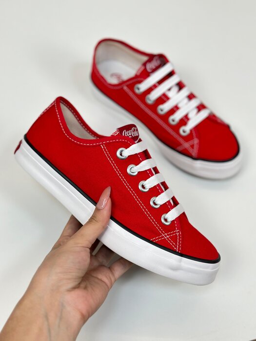 TENIS FEMININO STREAM CANVAS COCA COLA VERMELHO