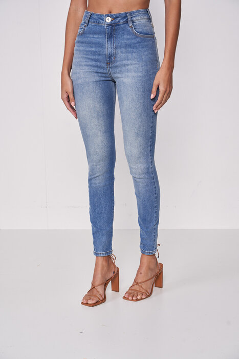 CALÇA JEANS FEMININA KAREN COLCCI AZUL INDIGO